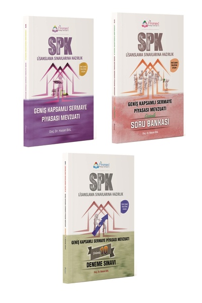 Genel Markalar Finansed SPK Geniş Kapsamlı Sermaye Piyasası Konu + Soru + Deneme 3 lü Set Finansed Yayınları