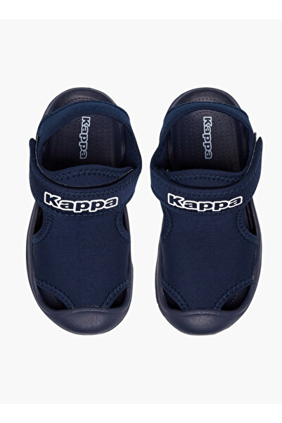 Kappa Boys' Logo Print Sandals with Hook and Loop Closure