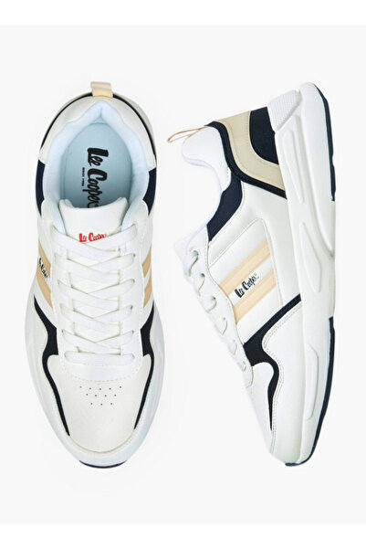 Lee Cooper Men's Panelled Lace-Up Sneakers with Pull Tabs