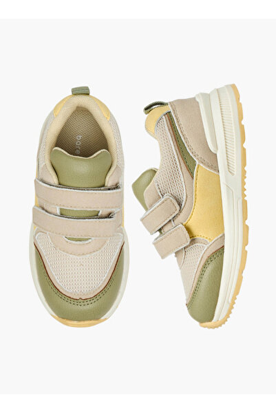 Barefeet Colourblock Sneakers with Hook and Loop Closure