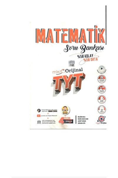 Orjinal Orijinal Mikro TYT Matematik Soru Bankası Yeni