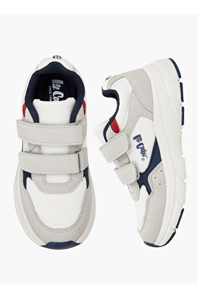 Lee Cooper Boys' Colourblock Sneakers with Hook and Loop Closure