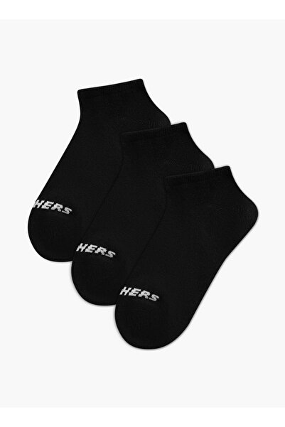 SKECHERS جوارب سادة بدون عرض - مجموعة من 3 قطع