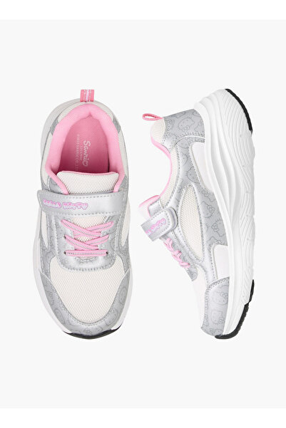 Hello Kitty Printed Sneakers with Hook and Loop Closure