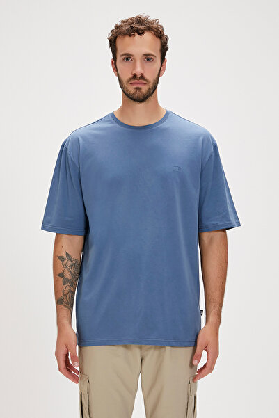 Bad Bear Liber Oversize Men's T-shirt 22.01.07.052 Blue