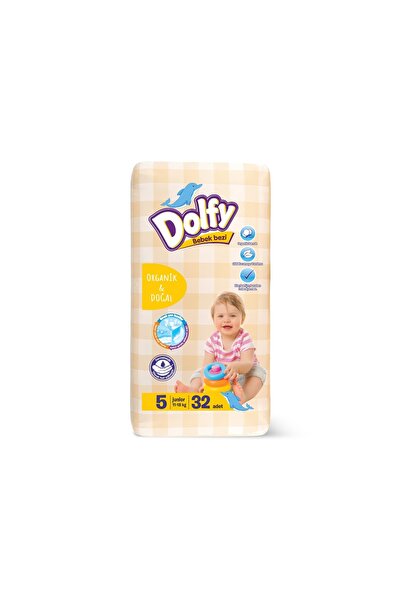 DOLFY Bebek Bezi 5 Beden I 32 Adet I 11-18 Kg