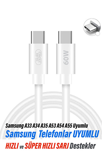 EXENAR Type-c Hızlı Şarj Kablosu Samsung A33 A34 A35 A53 A54 A55 Uyumlu Şarj ...