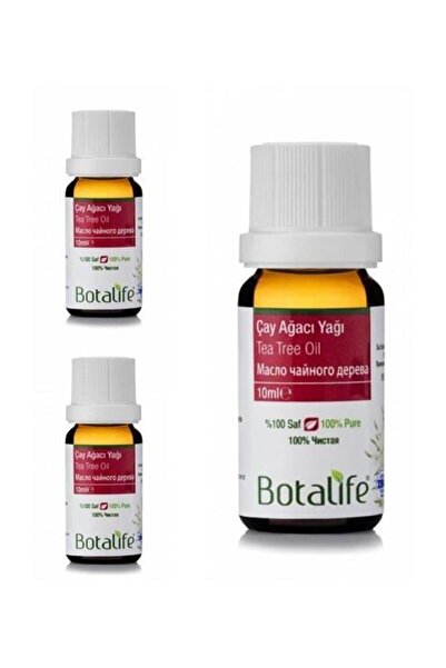 Botalife 3 Adet %100 Saf Çay Ağacı Yağı 10 ml