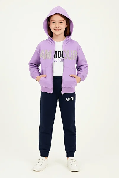 KidsMagazin Purple Amour 3-piece tracksuit