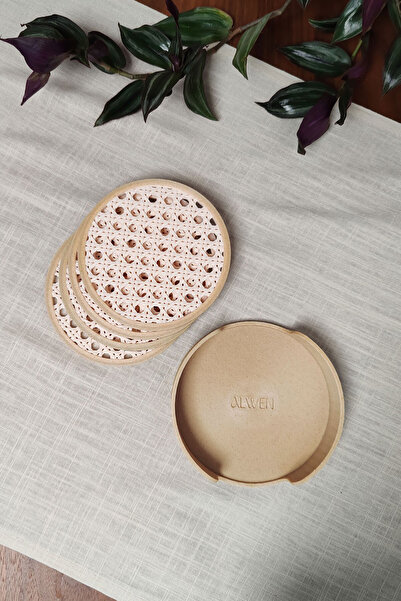 Alwen Hazeran. |   Coaster | Hazeran Patterned Coaster |   Set of 4 with Stan...