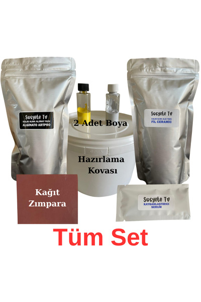 SUDOMASK El Ele 3d Heykel Kalıbı Alma Seti