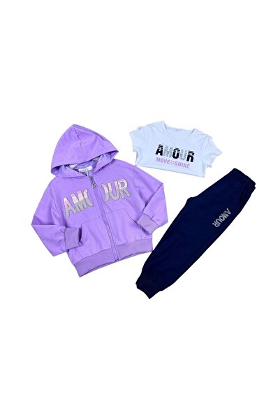 KidsMagazin Purple Amour 3-piece tracksuit