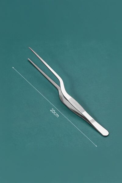 Chavin Steel 20cm Multipurpose Professional Chef Tweezers Tongs Cin773