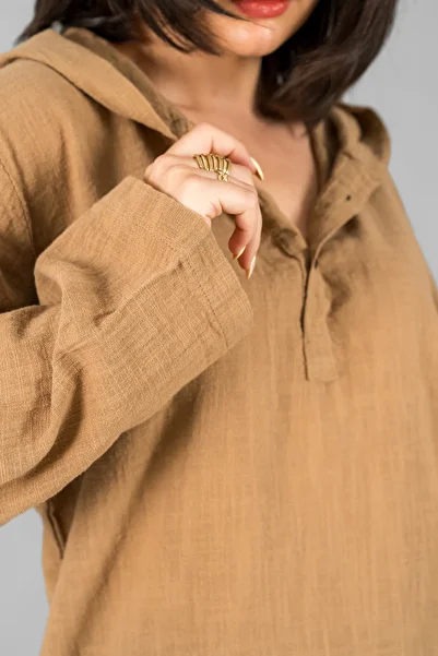 ASC SUN Unisex Linen Hooded Sweet Sweatshirt