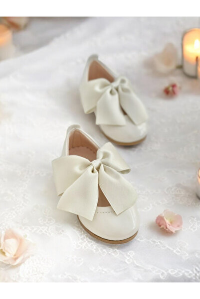 pediashoes Dívčí stylové baleríny s ortopedickou podrážkou v perleťové barvě