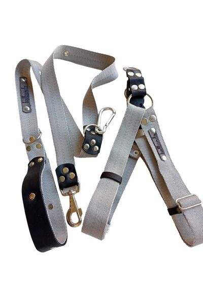 balkonda طوق كلب قابل للتعديل مقاس 40-70 سم مع حزام 120 سم - Tb5-8