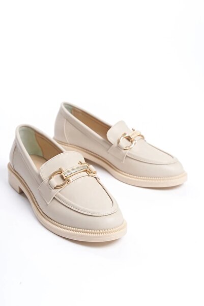 SH SİLVER MODA Kadın Loafer Makosen Casual Tokalı Günlük Ayakkabı Şık ve rahat