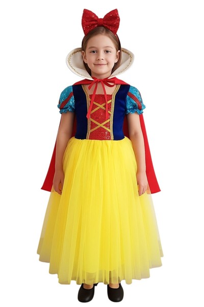 Gala Kostüm Pamuk Pamuk Prenses Kız Çocuk Kostümü