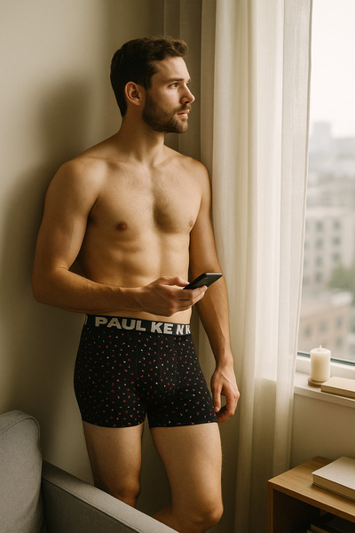 KENN PAUL Ανδρικό μπόξερ πολυτελείας από βαμβακερό σχέδιο |   Μαλακό ύφασμα |   Άνετο μπόξερ