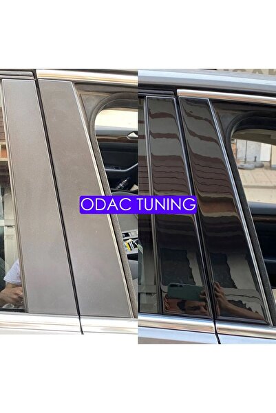 ODAC TUNING Volkswagen Passat B8, B8,5 Kapı Direği Cam Çıta, Cam Direkleri Kaplama Piano Black Siyah Renk