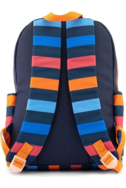 United Colors of Benetton 3-Piece School Bag Set for Boy - Double Main Compartments and Stripe Detail
