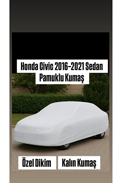 içel çadır غطاء سيارة متوافق مع هوندا سيفيك 2016-2021 سيدان - قماش قطني