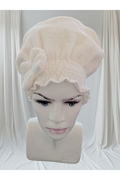 TOPRAK SPORT Hair Drying Bath Shower Cap – 100% Cotton, with Bow