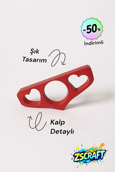 zscraft Kalp Temalı Kitap Okuma Yüzüğü