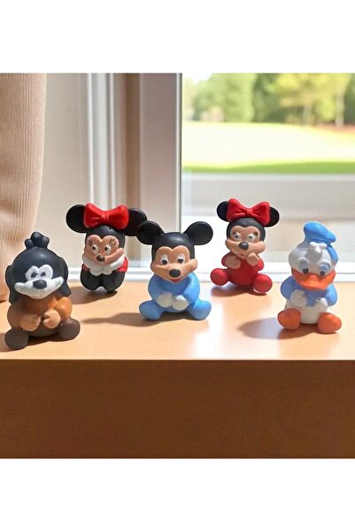 magnocandles Mickey Mouse 5’li boyama Seti çocuk gelişimi Anne çocuk Okul etkinlik Taş boyama seti