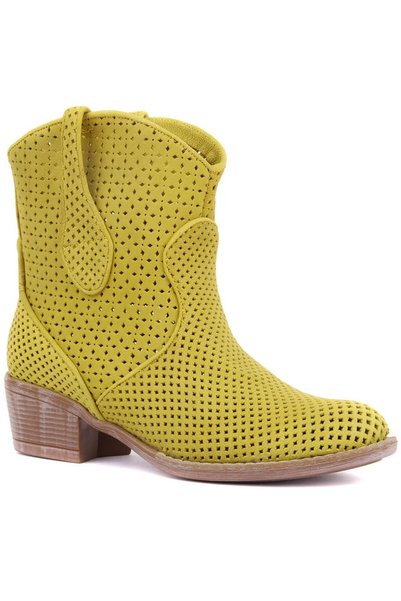 SailLakers Genuine Leather Yellow Women's Boots 105-2596-Venus