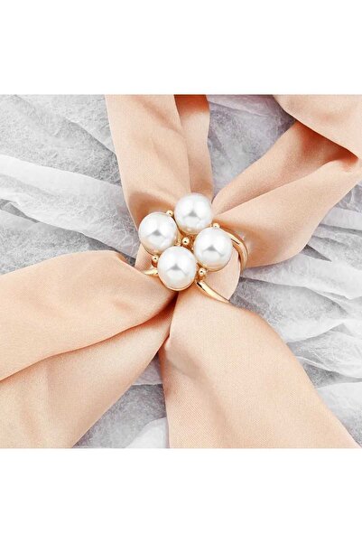 Bacoss وشاح-فولار-شال بتصميم بسيط مع مشبك 2.2 سم (BC-1234)