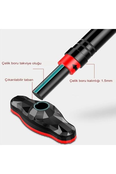 POBO Yeni Nesil 72-95CM Kapı Barı Koridor Barfiksi Barfix Spor Aleti Demiri Barfiks Çubuğu