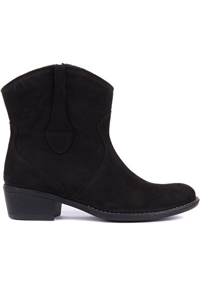 SailLakers - Siyah Nubuk Kadın Bot 105-2598-VENUS