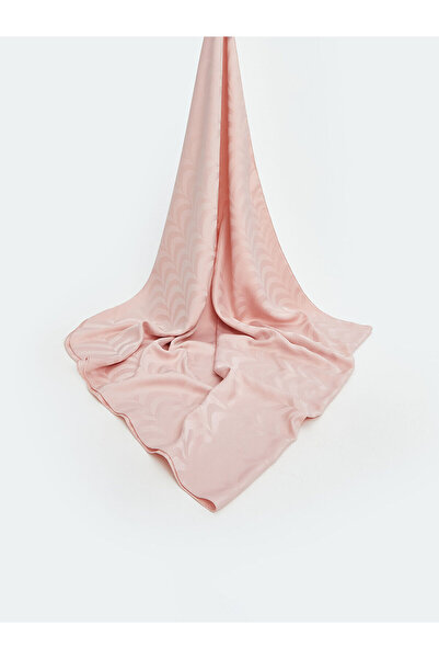 LC Waikiki Lcw Accessories Pink Voile Patterned Women's Shawl with Nevavm Dif...