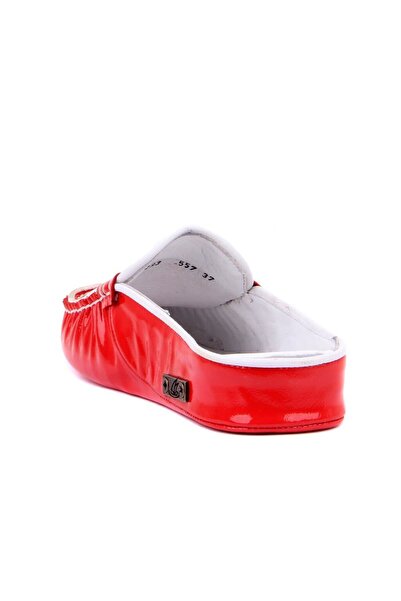 SailLakers - Γνήσιο δέρμα Κόκκινες Γυναικείες Παντόφλες 109-557-X