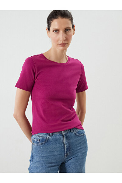 LC Waikiki Γυναικείο μπλουζάκι Özmarka New Season με λαιμόκοψη ποδηλάτου