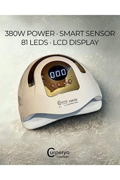 CURPERYO COSMETİC X26 Max 81 Led 380 W Protez Tırnak Kalıcı Oje Kurutucu Uv L...