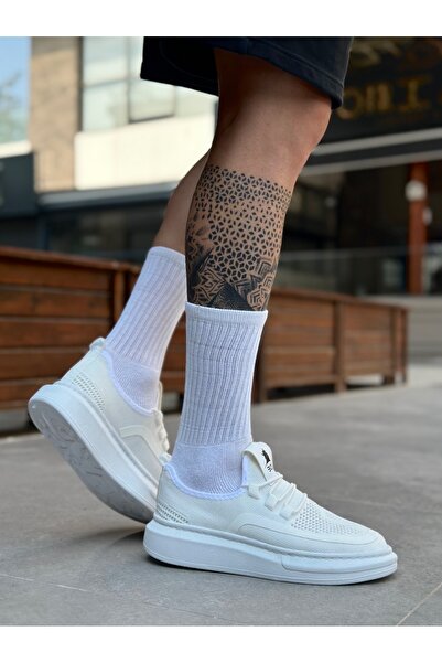 BESKAR BA0375 Білі спортивні чоловічі кросівки – Легка конструкція