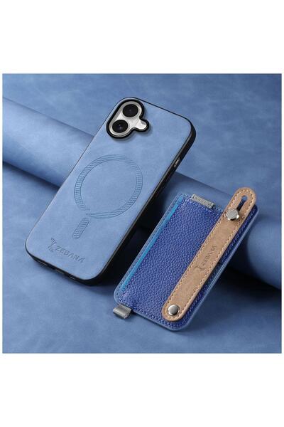 Zebana حافظة جلدية متوافقة مع هاتف Apple iPhone 16 2 في 1 مع حامل بطاقات بالل...