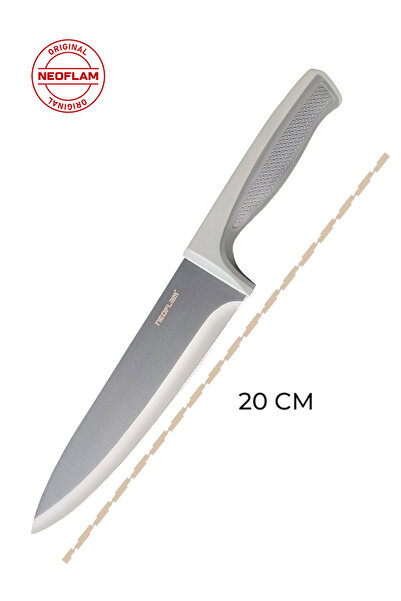 NEOFLAM FİKA MİCROBAN ŞEF BIÇAĞI 20CM, GRİ