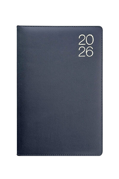 KILAVUZ REKLAM 16x24 Cm Termo Deri Günlük 2026 Ajanda Siyah