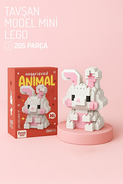 Nandy Home Tavşan Model Karakter Figürü 3D Yapı Oyuncakları