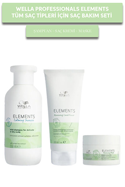 Wella Professionals Elements Tüm Saç Tipleri İçin Yenileyici Saç Bakım Seti