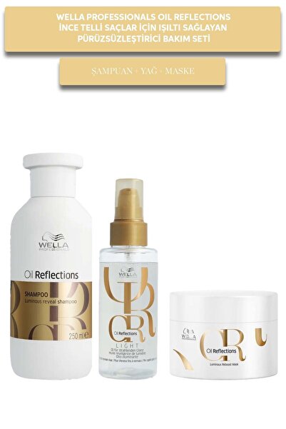 Wella Professionals Oil Reflections İnce Telli Saçlar İçin Işıltı Sağlayan Pü...