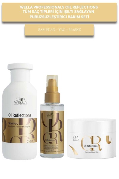 Wella Professionals Oil Reflections Tüm Saç Tipleri İçin Işıltı Sağlayan Pürü...