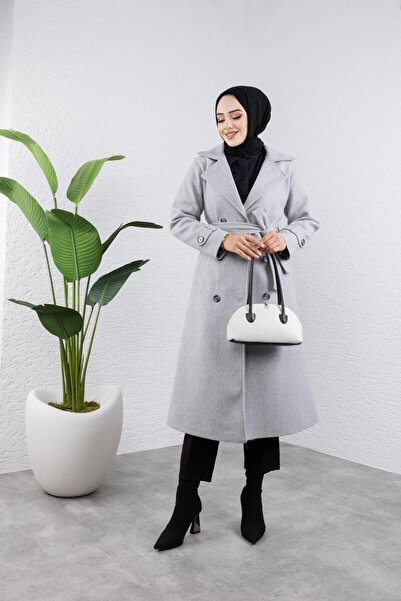 HARMAN BUTİK Women's Bellowed Bellow Coat