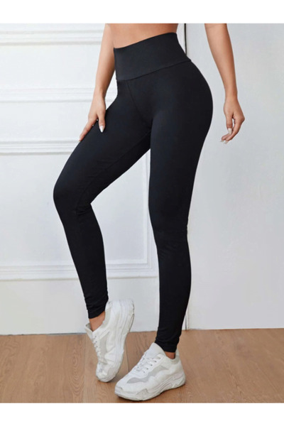 Intisimo Γυναικείο Κολάν, Ψηλόμεσο, Slimfit, Ελαστικό, Ματ, Λύκρα, Μαύρο - XL