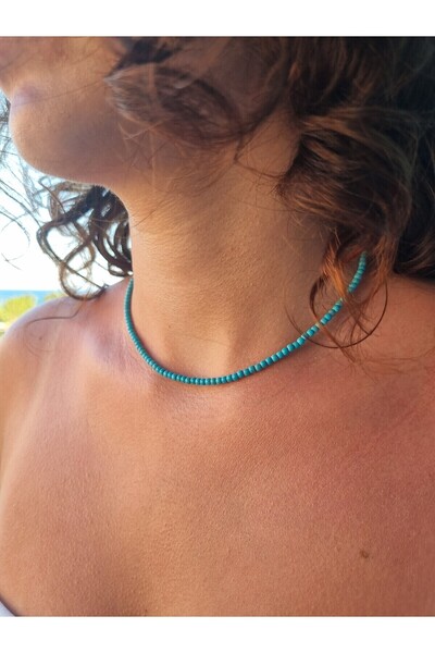 NEMOR STUDIO Turquoise Natural Stone Necklace |   Serenity & Elegance