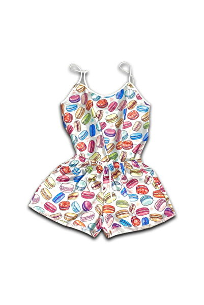 Intisimo Women's Pajamas, Satin, 2 Pieces, Macarons, Multicolor