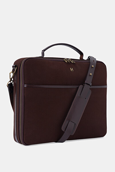 HELMBROOK Boris Genuine Leather Men's 15.6" Single Compartment Laptop Bag